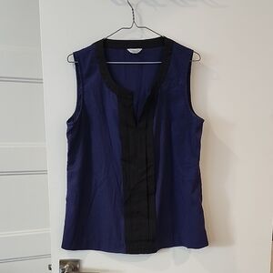 P2P 18" Calvin Klein Navy and Black Sleeveless Blouse